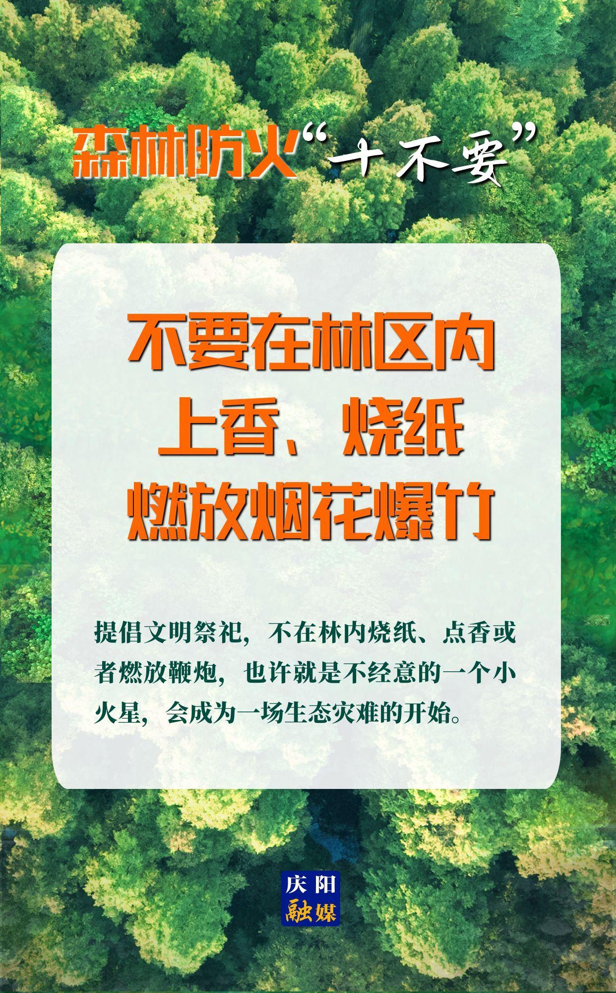 【微海報(bào)】森林防火“十不要”④丨不要在林區(qū)內(nèi)上香、燒紙、燃放煙花爆竹