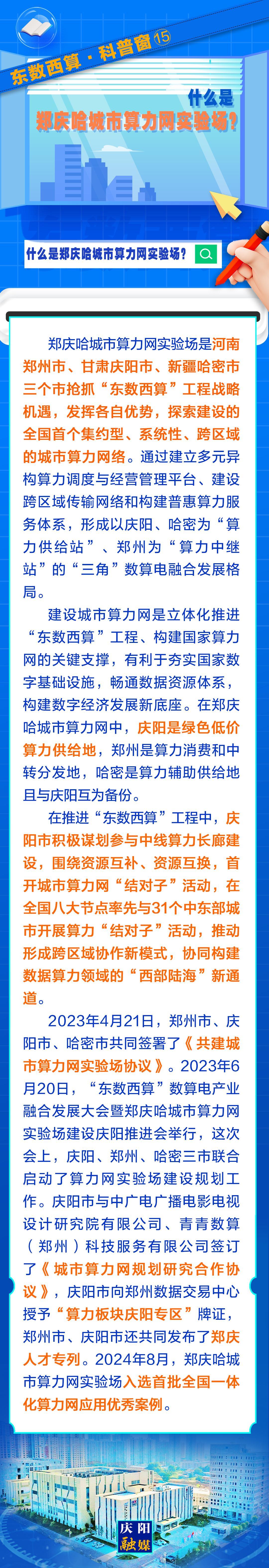 東數(shù)西算·科普窗⒂｜什么是鄭慶哈城市算力網(wǎng)實驗場？