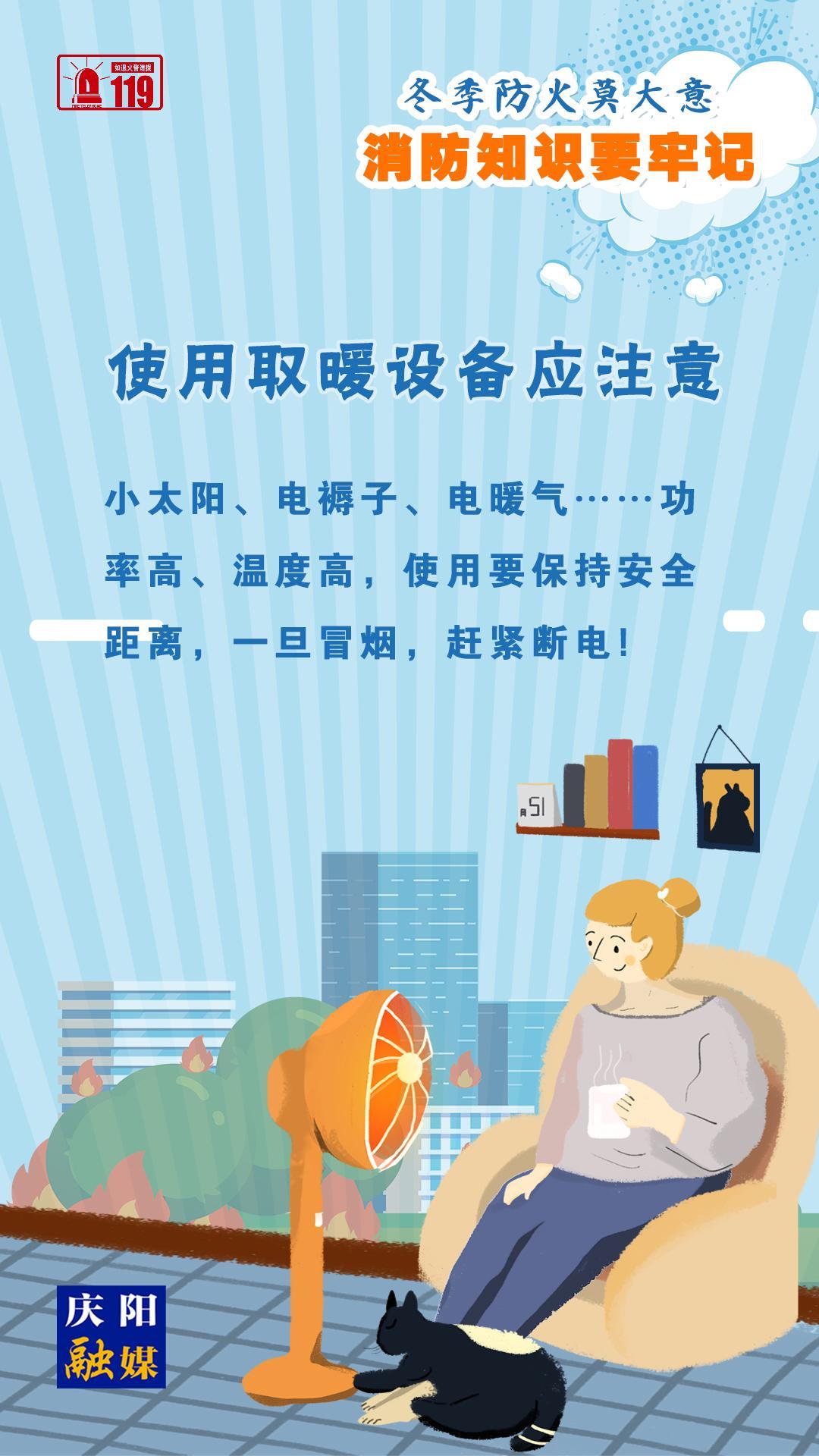 【微海報】冬季防火莫大意，使用取暖設(shè)備應(yīng)注意！
