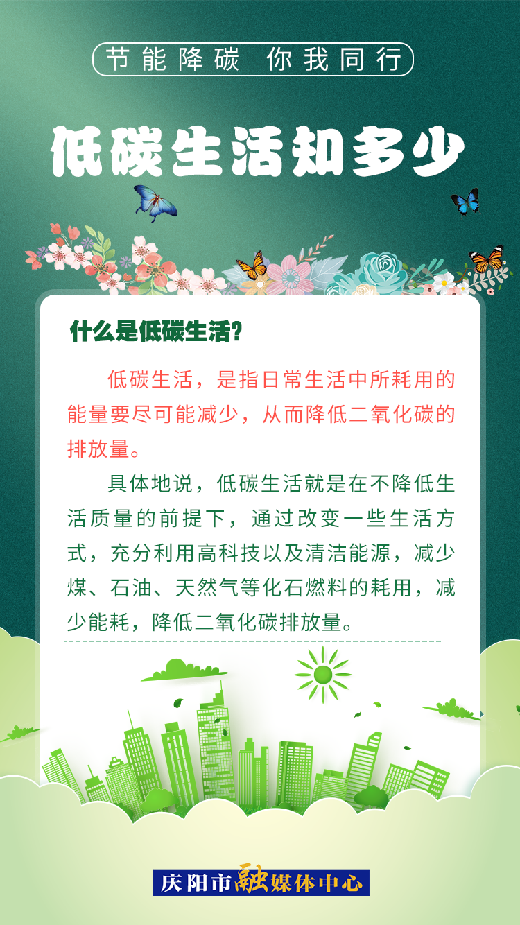 【節(jié)能降碳 你我同行】低碳生活知多少（2）：什么是低碳生活？